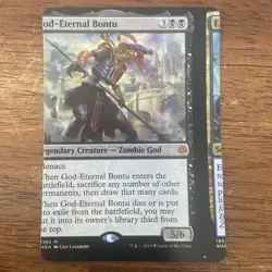 God-Eternal Bontu MTG War of the Spark NFC Foil Miscut/Misprint - Image 1