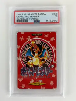 PSA 1 Pokemon Charizard Blastoise Venusaur Town Map Carddass 1996 Bandai Graded - Image 4