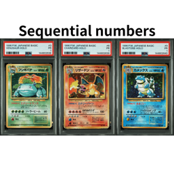 SEQ PSA 1 Charizard Blastoise Venusaur holo 1996 BASIC Pokemon 3 6 9 Base Set - Image 1