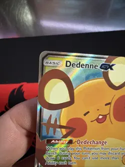 Dedenne GX 195a/214 Pokemon TCG Card Alternate Art Promo NM See Pics - Image 2
