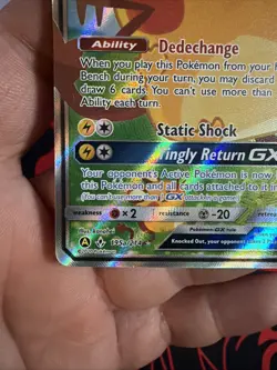 Dedenne GX 195a/214 Pokemon TCG Card Alternate Art Promo NM See Pics - Image 5