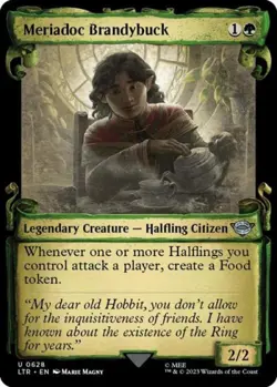 Meriadoc Brandybuck (Showcase Scrolls) -Foil Near Mint MTG - Image 1