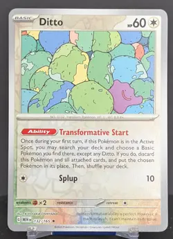 Pokemon Ditto #132/165 English Scarlet & Violet 151 Reverse Holo - Image 1