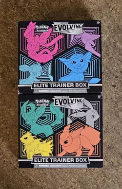Pokemon Set Of 2 Evolving Skies EMPTY Elite Trainer Box No Pack*Read Description - Image 1