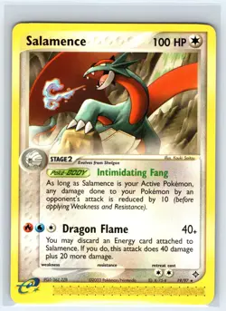 Salamence 19/97 Rare Dragon Pokemon Lightly Played - Image 1