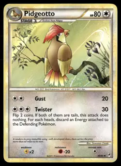 Pidgeotto 48/95 Uncommon Call of Legends Pokemon Lightly Played - Image 1