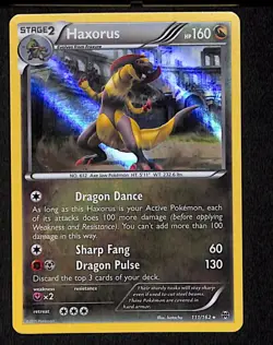 Haxorus 111 Rare Pokemon BREAKthrough 162 Holo 2015 - Image 1