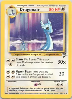 2000 Base Set 2 Dragonair Rare #022/130 - Image 1