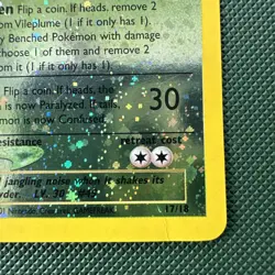 2001 Pokemon Southern Islands Vileplume Reverse Holo 17/18 WOTC Damaged - Image 3