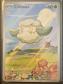 Cottonee - 090/086 - Illustration Rare - White Flare WHT - NM/M - Pokemon Card - Image 1