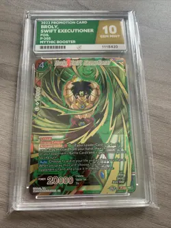 Dragon Ball Super Broly Swift Executioner Gold Holo Parallel P-205 PR Ace 10 - Image 1