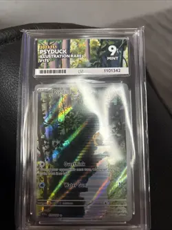Psyduck Holo Illustration Rare 175/165 English ACE 9 IR Scarlet & Violet 151 TCG - Image 1