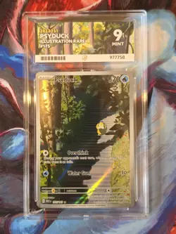 Psyduck Holo Illustration Rare 175/165 English ACE 9 IR Scarlet & Violet 151 TCG - Image 1