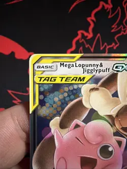 Mega Lopunny & Jigglypuff GX 165/236 Tag Team Pokemon TCG Card Near Mint - Image 2