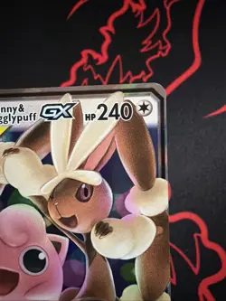Mega Lopunny & Jigglypuff GX 165/236 Tag Team Pokemon TCG Card Near Mint - Image 3