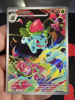 Ivysaur 134/132 Illustration Rare Pokemon TCG Card From Mega Evolution NM - Image 1