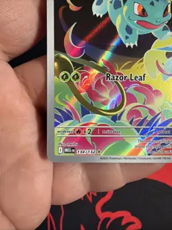 Ivysaur 134/132 Illustration Rare Pokemon TCG Card From Mega Evolution NM - Image 5