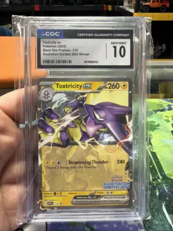 CGC 10 Toxtricity Ex 215 Black Star Promo Pokemon Card Contest Winner - Image 1
