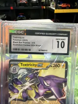 CGC 10 Toxtricity Ex 215 Black Star Promo Pokemon Card Contest Winner - Image 2