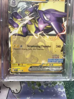 CGC 10 Toxtricity Ex 215 Black Star Promo Pokemon Card Contest Winner - Image 3