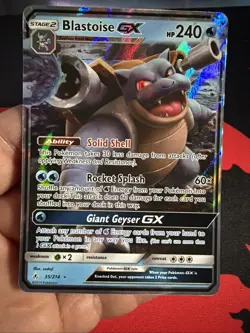 Blastoise GX 35/214 Pokemon TCG Card From Unbroken Bonds Near Mint See Pics - Image 1