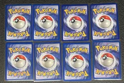 1995,96,98 Pokemon Nintendo- 8 Stage 1 Pokemon Base Set Cards And Poke Ball - Image 2