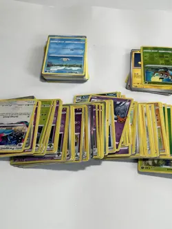 Stack of random official Pokemon cards trading cards - Image 4
