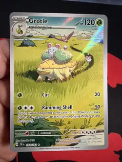 Grotle 164/162 Illustration Rare Pokemon TCG Card From Temporal Forces Near Mint - Image 1