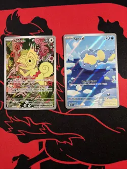 2 Pokemon TCG Cards From Surging Sparks Kecleon And Spheal Near Mint See Pics - Image 1