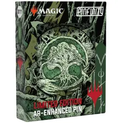 Magic: The Gathering - Phyrexia Infect Green Mana Forest Symbol Pin Badge (#077, - Image 1