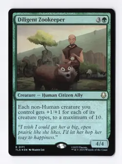 Diligent Zookeeper (Foil) 0171 (R) MTG Avatar: The Last Airbender (TLA) - Image 1