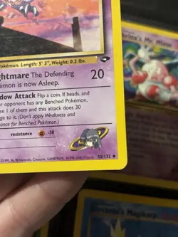 Sabrina’s Haunter 55/132 Set Gym Challenge Card Pokemon English Good Played - Image 4