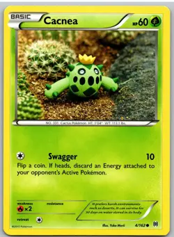 Cacnea 4/162 Common BREAKthrough Pokemon - Image 1