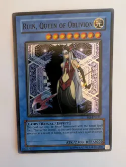 Yu-Gi-Oh Ruin, Queen Of Oblivion SOI-EN034 Super Rare NM/LP - Image 1