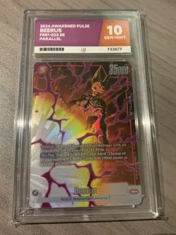 Ace 10 Dragon Ball Super Fusion World Beerus FB01-023 Super Rare Alernate Art - Image 1