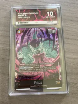 Dragon Ball Fusion World Frieza FB05-120 Secret Rare (SCR) - Graded Ace 10 - Image 1