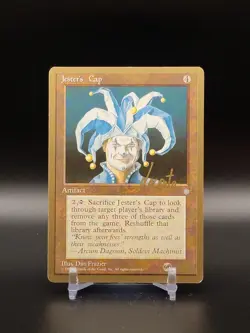 MTG Jester's Cap Sideboard Michael Loconto Autograph 1996 NM Pro Tour Winner - Image 1