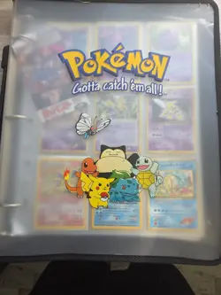 Pokemon Vintage Binder And Cards - Image 1