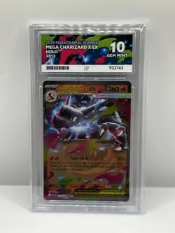 Mega Charizard X EX Phantasmal Flames Holo 013/094 Ace 10 PERFECT SUBGRADES GM - Image 1