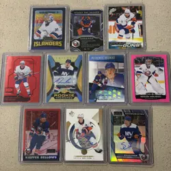 New York Islanders 10 Card Lot Rookies Autos And Numbered Cards - Image 1