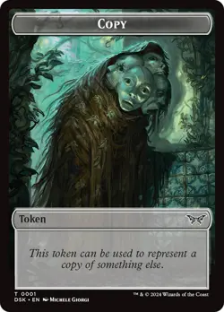 MTG Copy Token [Duskmourn: House of Horror Tokens] Near Mint Magic - Image 1