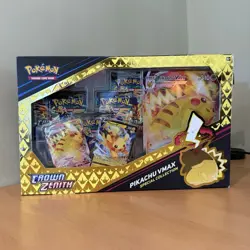 Pokemon TCG Crown Zenith Pikachu VMAX Special Collection Box - SEALED - Image 1