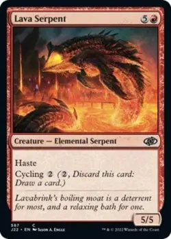 Lava Serpent - Near Mint MTG Jumpstart 2022 - Image 1