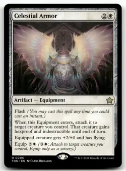 Celestial Armor R Foundations 5 MTG NM - Image 1