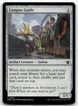 X4 Campus Guide C Foundations 251 MTG NM PLAYSET - Image 1