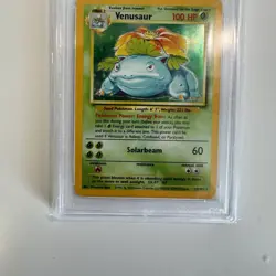 1999 POKEMON BASE SET UNLIMITED #15 VENUSAUR HOLO PSA 8 NM-MT - Image 3