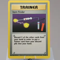 Pokemon TCG - Item Finder 74/102 Base Set Rare WOTC 1999 - NM - Image 2