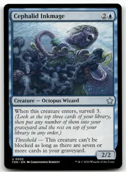 X4 Cephalid Inkmage U Foundations 32 MTG NM PLAYSET - Image 1