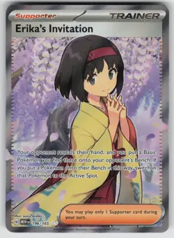 Erika's Invitation 196/165 Ultra Rare 151 Pokemon Near Mint - Image 1