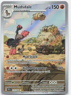 Mudsdale 175/162 Illustration Rare Temporal Forces Pokemon Holo Near Mint - Image 1